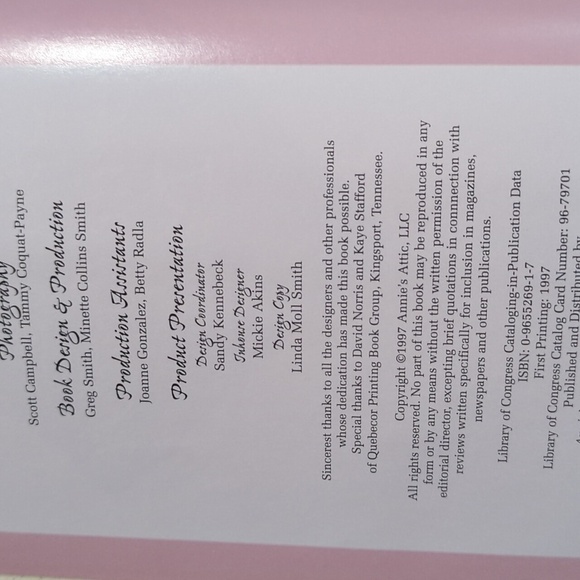 Annie's Attic, Ltd Annie's Favorite Crochet Doll Hardback Book 1997 - Picture 6 of 9